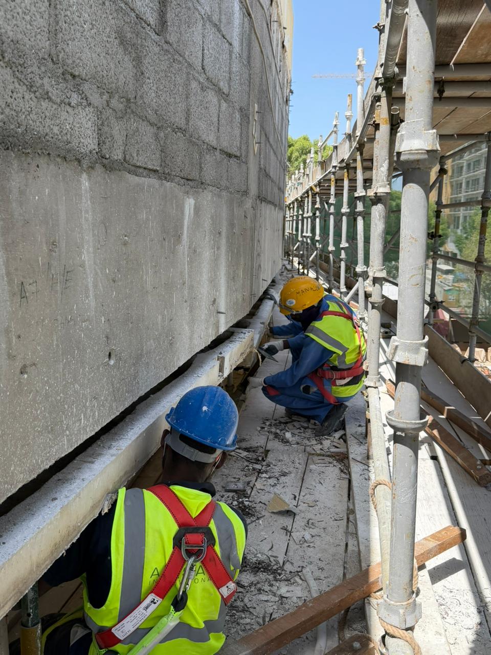 Specialist structural cutting at Dubai Duty Free Tennis Stadium