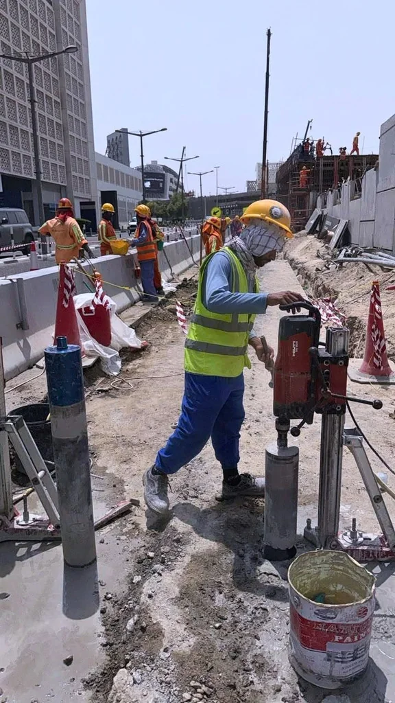 Al Mustaqbal Road work detail by Arasar
